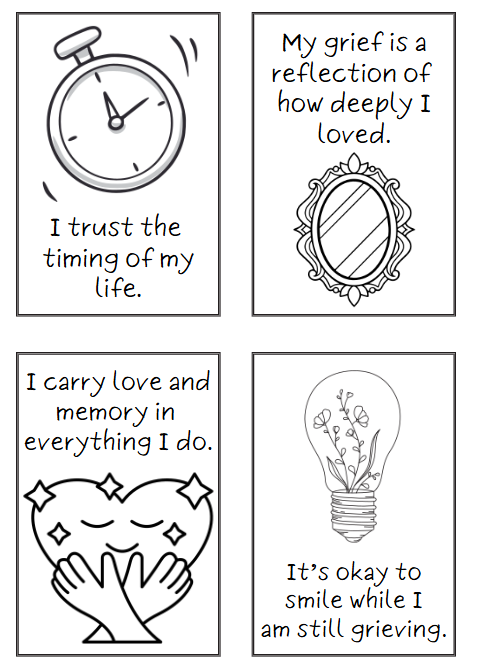 Affirmation Cards for Grief