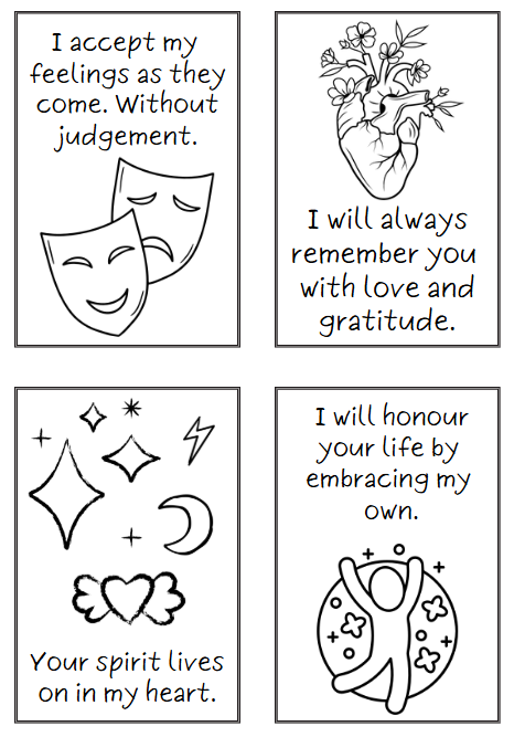 Affirmation Cards for Grief